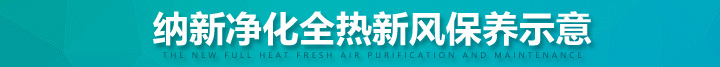 納新能量回收新風(fēng)機(jī)保養(yǎng)示意