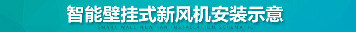 壁掛式新風系統(tǒng)安裝示意