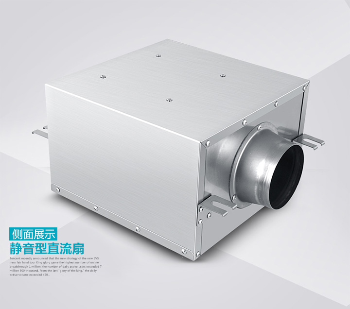 靜音送風(fēng)機(jī)DPT10-24B側(cè)面展示