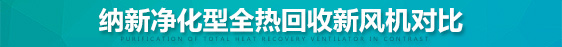 全熱新風(fēng)交換器對(duì)比